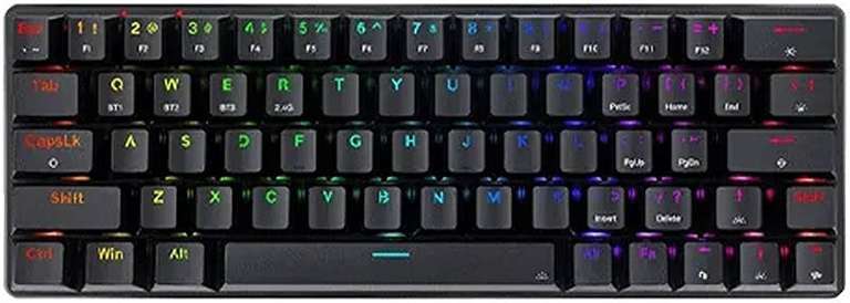Клавиатура игровая беспроводная механическая Redragon K613P-KBS Jax Pro RGB , 63 клавиши, компактный дизайн (из-за рубежа)