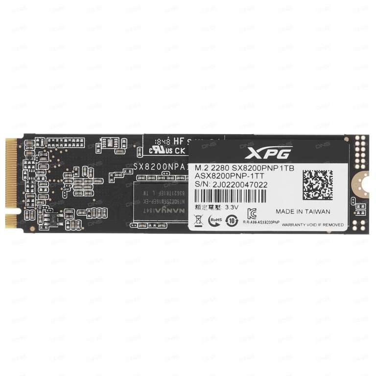 1000 ГБ SSD M.2 накопитель A-Data XPG SX8200 Pro [ASX8200PNP-1TT-C]