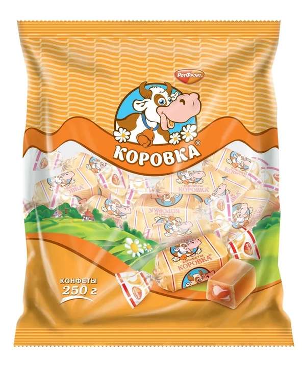 Конфеты Рот Фронт Коровка, сливочный вкус, 250 г