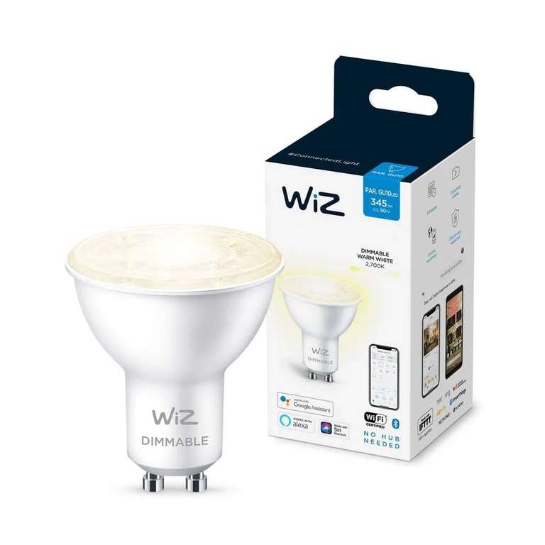 Умная лампочка WiZ Wi-Fi BLE 50 Вт GU10 927 DIM 1PF/6