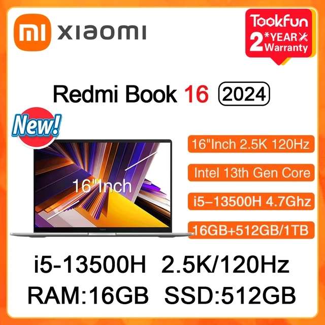 Ноутбук XIAOMI Redmi Book 16 2024 Intel i5 13500H RAM 16 ГБ SSD 512 ГБ 16" 2,5 К 120 Гц Windows 11