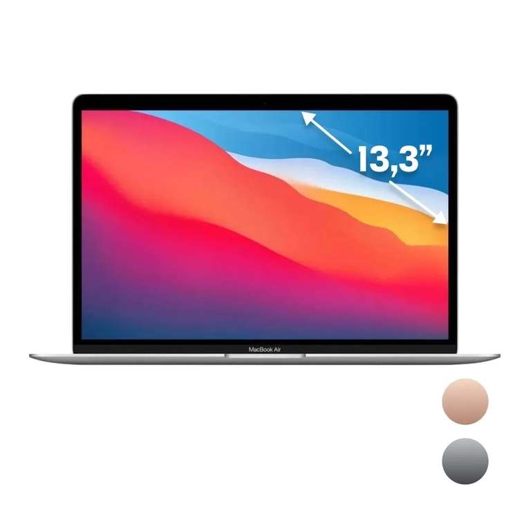 13.3" Ноутбук Apple MacBook Air, Apple M1 8/256 MGN93RU/A (цена с ozon картой)