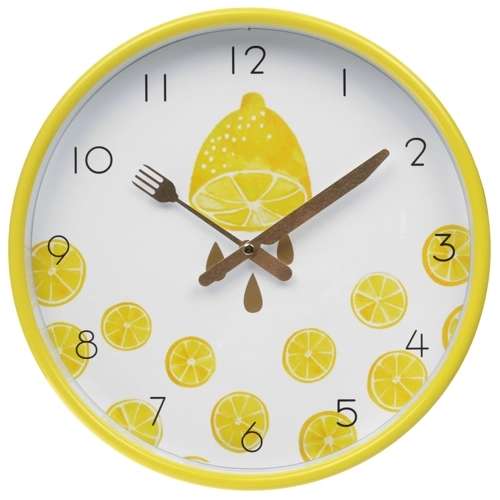 Часы настенные Феникс-Презент Лимон желтый