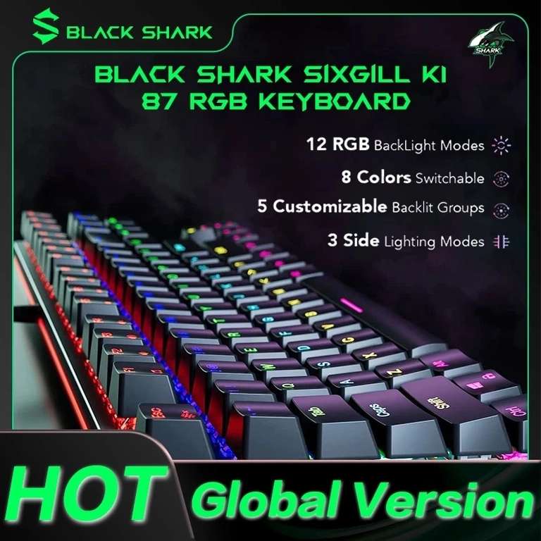 Игровая клавиатура Black Shark Sixgill K-1 (87 клавиш)