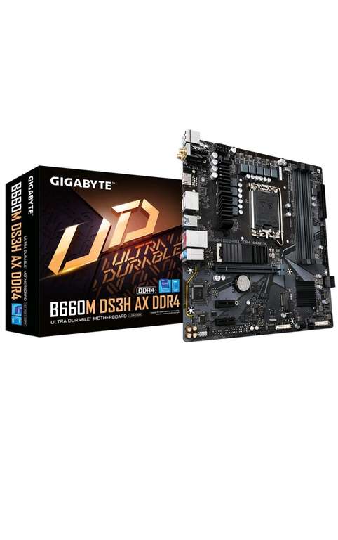 Материнская плата GIGABYTE B660M DS3H AX DDR4 (цена с Озон-картой)