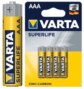 Батарейки VARTA ААА / 4 штуки (37.5₽/1шт)