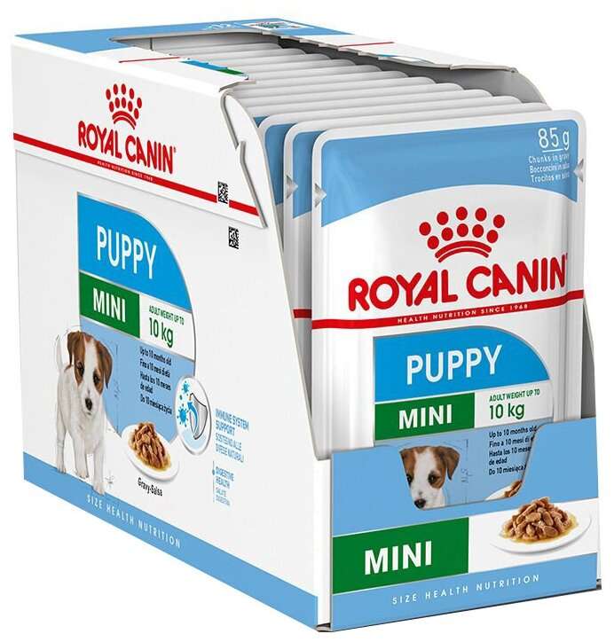 Royal Canin влажный корм для щенков малых пород, в соусе (12шт в уп) 85 гр