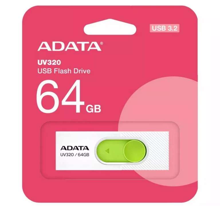 Флешка usb 3.2 64gb adata uv320