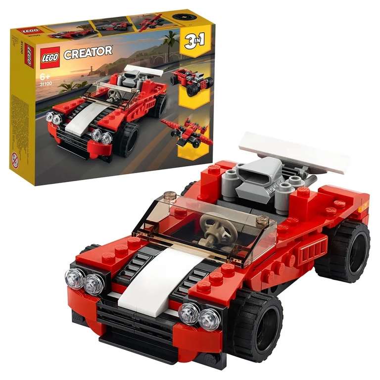 Конструктор LEGO Creator 31100 Спортивный автомобиль, 134 детали + возврат 180 баллов