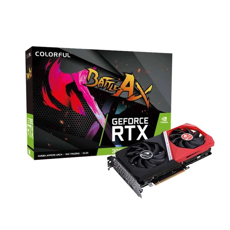 Видеокарта Colorful GeForce RTX 3060 12 ГБ (RTX 3060 NB DUO LHR), LHR (из-за рубежа)