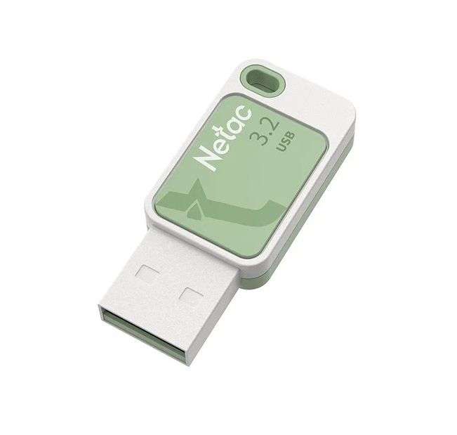 Накопитель USB 3.2 128Гб Netac UA31 (NT03UA31N-128G-32GN), зеленый