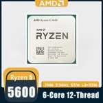 Процессор AMD Ryzen5 5600 OEM (без кулера), по ОЗОН карте, из-за рубежа