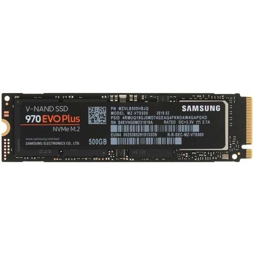 SSD M2 SAMSUNG 970 EVO PLUS NVME Gen3.0х4, 500 Гб