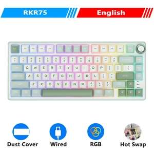 Клавиатура RK Royal Kludge R75 Проводная Механическая с RGB-подсветкой, 80 клавиш