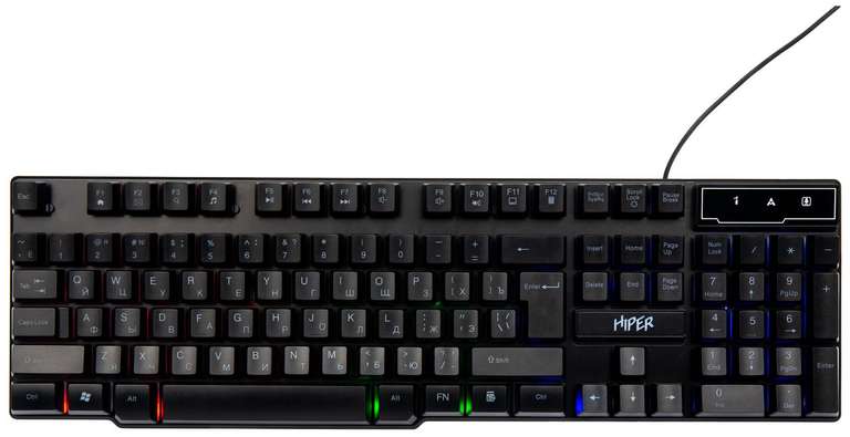 Клавиатура HIPER KG101 Lagoon черный, русская