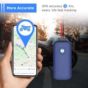 Водонепроницаемый GPS-трекер для мотоцикла 2G GSM приложением Android iOS
