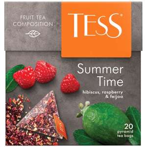 Чай TESS SUMMER TIME фруктовый ароматизированный 20 шт, пирамидки (+еще варианты фруктовый/ягодный/черный/зеленый)