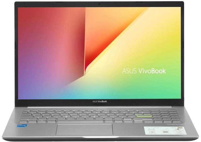 Ноутбук ASUS VivoBook 15 (15.6", OLED, 600 нит, i5-1135G7, RAM 8 ГБ(расширяемая), SSD 512 ГБ,пласт/алюм, без OC)