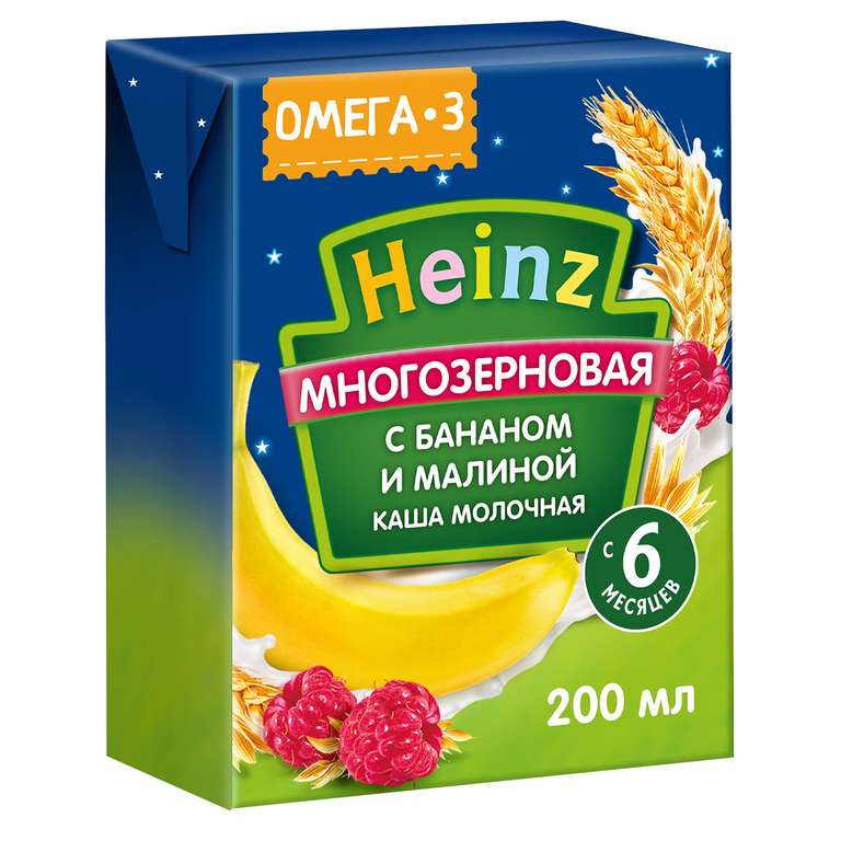 3=2 Heinz каша молочная готовая питьевая 200мл х 3 шт (19₽ за 1 шт) на Tmall