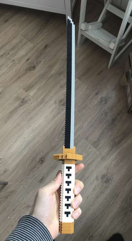 Самурайский меч из лего 62 см х 6 см