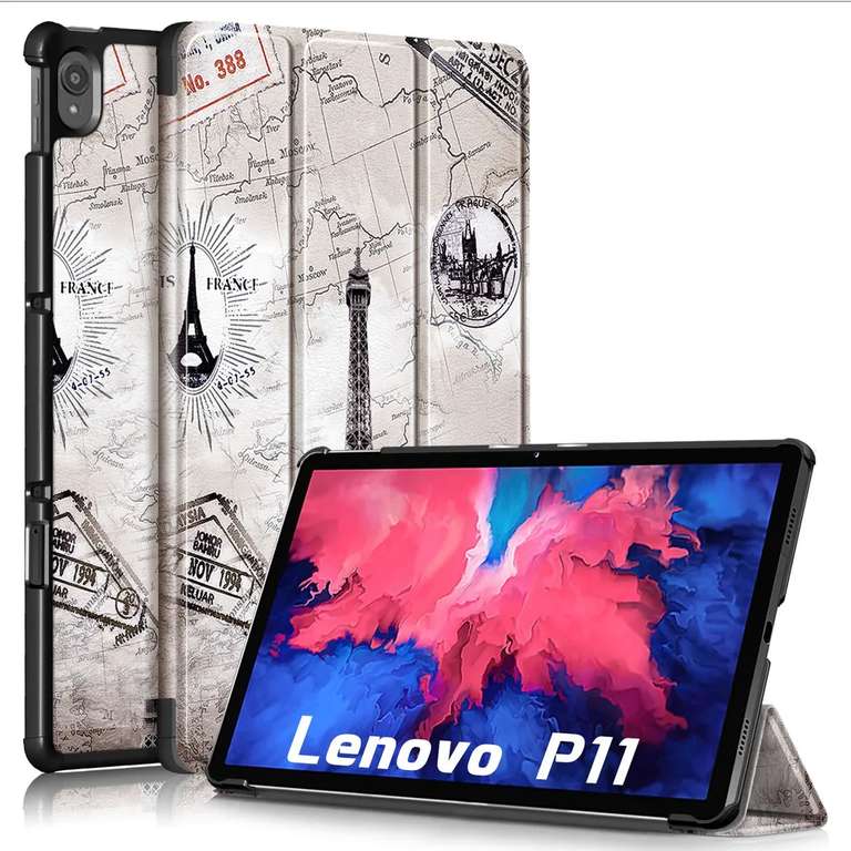 Чехол для планшета Lenovo Tab P11 (TB-J606) и P11 Plus (TB-J616) с рисунком "Эйфелева Башня" (446₽ по карте Ozon)