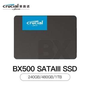 SSD накопитель Crucial BX500 1000 ГБ (5251₽ при оплате через Qiwi)