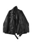 Женская куртка Ailegogo R231115B, искусственная кожа, размеры S-L