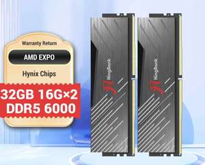 Оперативная память KingBank XMP DDR5 6000Mhz 16GB*2 Black 2x16 ГБ (Hynix M) (из-за рубежа)