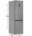 Холодильник с морозильником TCL TRF-347WEXA+ 342 л, 193 см