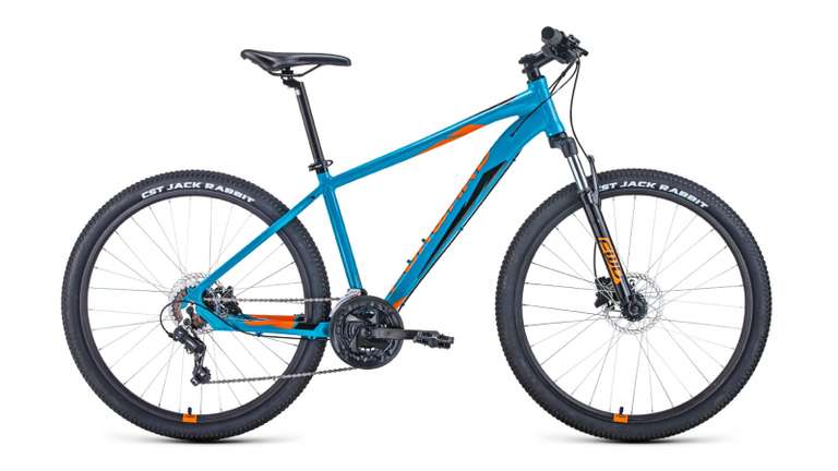 Горный велосипед Forward Apache 27,5 3.0 disc 2021 рост 17" бирюзовый/оранжевый