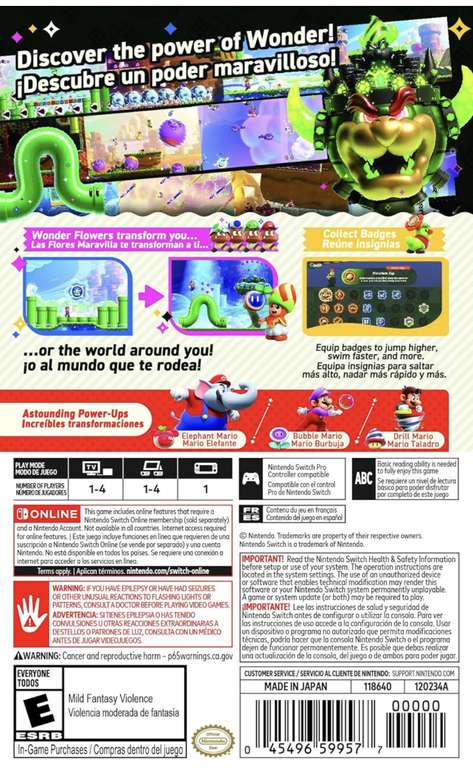 [11.11] Super Mario Bros Wonder для Nintendo Switch
