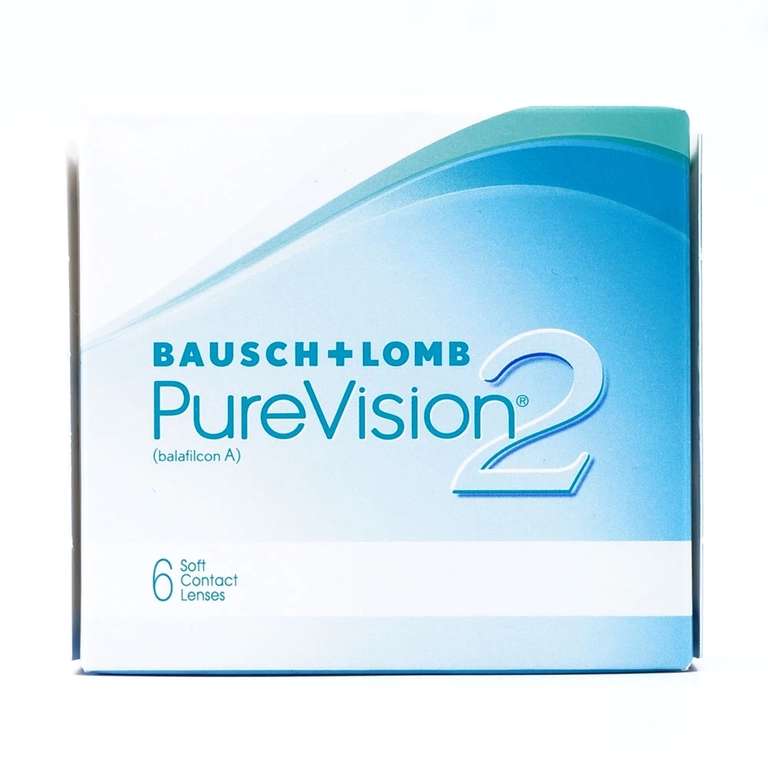 Ежемесячные Контактные линзы Bausch+Lomb PureVision 2 HD, оригинальные, 6 линз