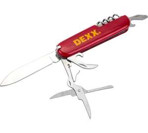 Складной нож DEXX 10 функций, пластиковая рукоятка 90 мм, 47645