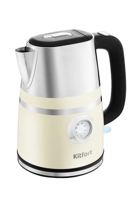 Чайник электрический KITFORT бежевый KT-670, 1.7л