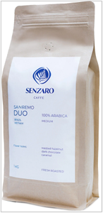 Кофе в зернах Senzaro Sanremo Duo, 500 г