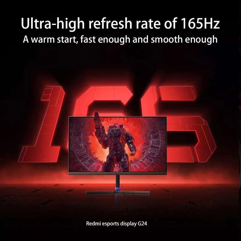 Игровой монитор Xiaomi G24 (165 Гц, 23.8", 1920х1080, HDR10), по ozon карте
