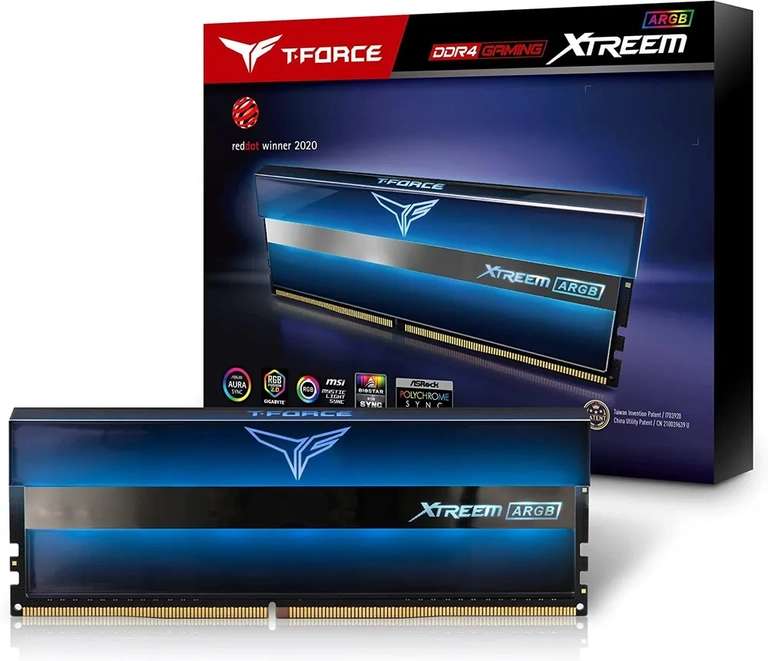 Оперативная память Team Group T-Force Xtreem ARGB 16GB 4800MHz DDR4 CL 20 2x8 ГБ (TF10D416G4800HC20ADC01