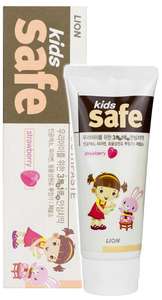 Детская зубная паста CJ Lion Kids Safe клубника 3-12 лет, 90 г