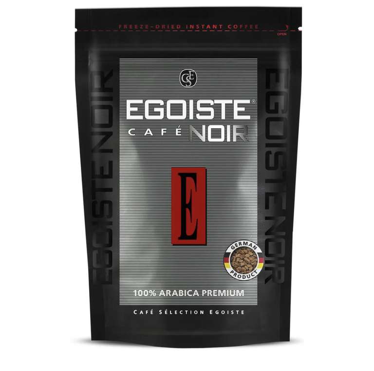 Кофе растворимый EGOISTE Noir, 70 г (с Ozon Картой)