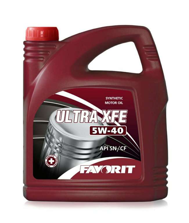 Синтетическое моторное масло FAVORIT Ultra 5W-40, 4 литра