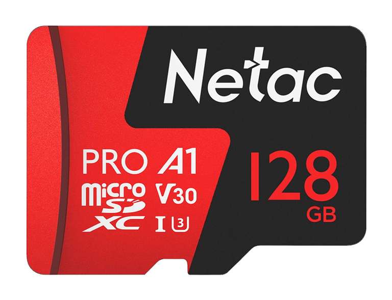 Карта памяти 128GB Netac P500 Extreme Pro microSD (U3; V30)