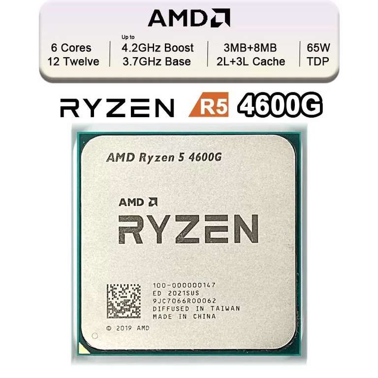 Процессор AMD Ryzen 5 4600G 6 ядер 12 потоков AM4
