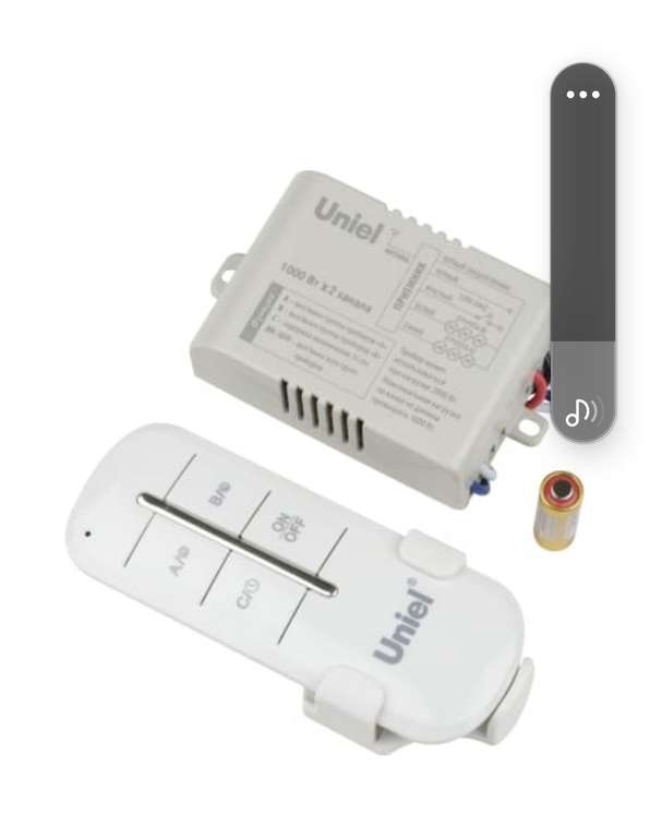 Пульт управления светом Uniel UCH-P005-G2-1000W-30M UL-00003633 (2 канала по 1кВт)