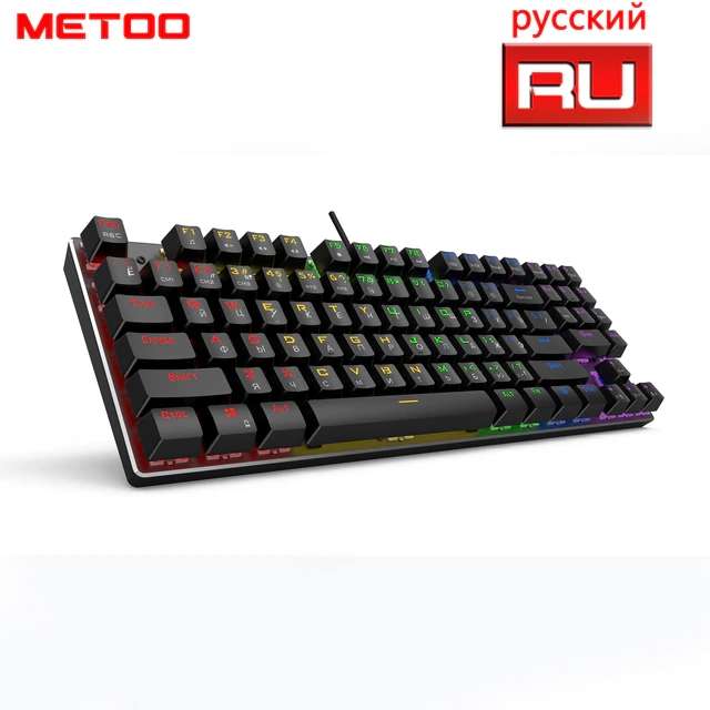 Механическая клавиатура METOO z56, 89 клавиш (синие, красные, черные, коричневые свитчи JIXIAN)