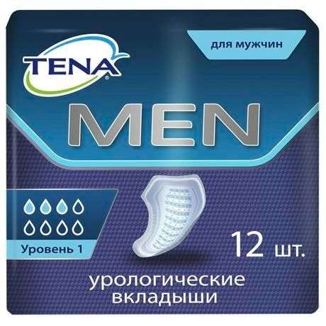 Мужские прокладки (вкладыши) урологические Tena Men, Уровень 1, 12шт