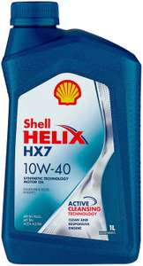 Полусинтетическое моторное масло SHELL Helix HX7 10W-40, 4 л, 3.9 л