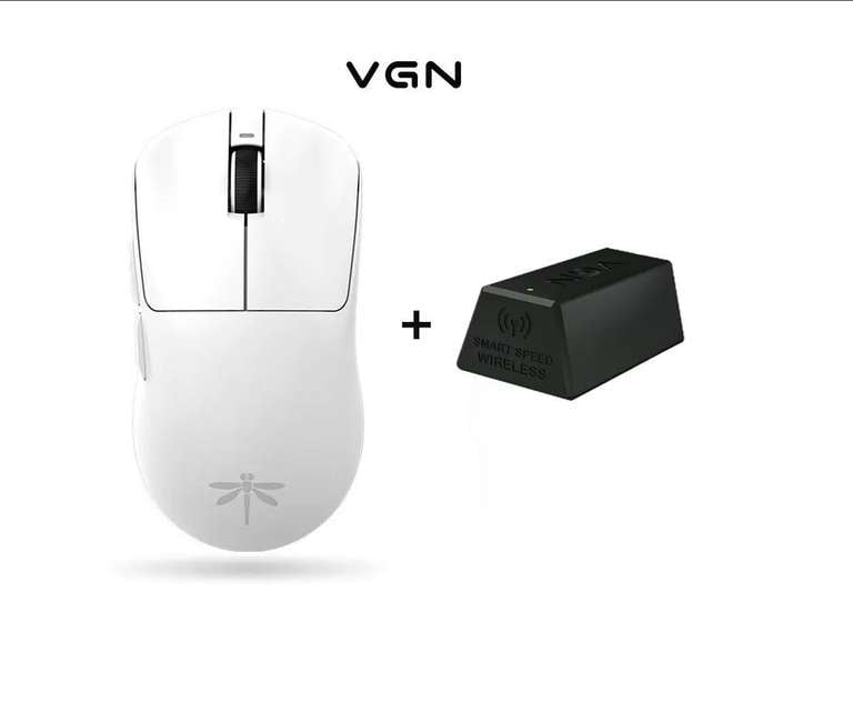 Игровая мышь беспроводная VGN F1 PRO+4K приёмник (из-за рубежа, цена по озон карте)