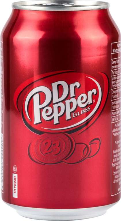 Напиток безалкогольный Dr.Pepper сильногазированный, 0.33 л (кэшбэк 50% бонусами)