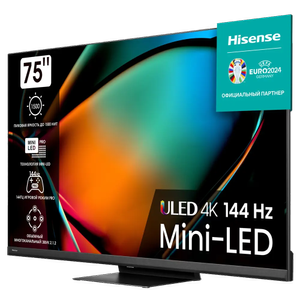 Телевизор Hisense 65U8NQ (65", Mini LED, ULED, 4K UltraHD, 144 Гц)