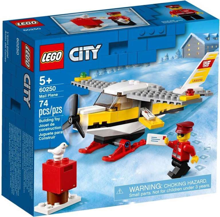 [МО, возм., и др.] Конструктор LEGO City 60250 Почтовый самолёт